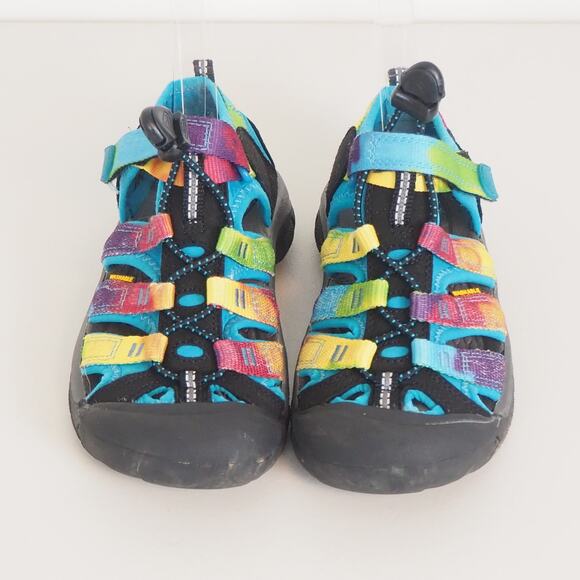 Keen Newport H2 Sandals Rainbow Tie-dye Waterproof Kids Size 12 Sandals - Picture 2 of 10